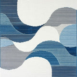 Elegant High Low Texture Blend(Blue)