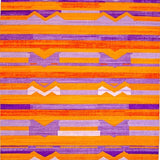 Ultra Soft Area Rug, Non Slip, Stain Resistant, Washable Area Rugs for Living Room, Bedroom, Rustic Eclectic Colorful Weave(Purple)