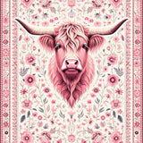 Ultra Soft Area Rug, Non Slip, Stain Resistant, Washable Area Rugs for Living Room, Bedroom, Playful Rustic Sheep Imagery(Pink)