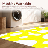Ultra Soft Area Rug, Non Slip, Stain Resistant, Washable Area Rugs for Living Room, Bedroom, Eclectic Soft Touch Decor Piece(Yellow)