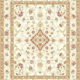 Ultra Soft Area Rug, Non Slip, Stain Resistant, Washable Area Rugs for Living Room, Bedroom, Sweetheart Floral Medallion Non Slip Garden Bloom Ornate Area(Beige)