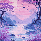 Enchanting Fantasy Underwater Aesthetics(Purple)
