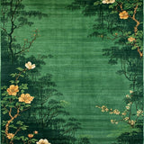 Intricate Green Botanical Design(Green)