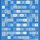 Ultra Soft Area Rug, Non Slip, Stain Resistant, Washable Area Rugs for Living Room, Bedroom, Whimsical Lettering Geometric Style(Blue)