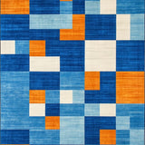 Funky Rainbow Fuzzy Geometry(Blue)