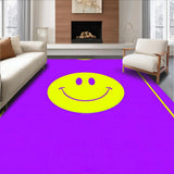Ultra Soft Area Rug, Non Slip, Stain Resistant, Washable Area Rugs for Living Room, Bedroom, Trendy Cheerful Color Burst(Purple)