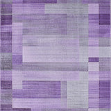 Ultra Soft Area Rug, Non Slip, Stain Resistant, Washable Area Rugs for Living Room, Bedroom, Luxurious Silver and Purple Palette(Purple)
