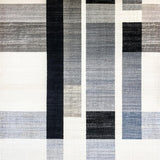 Ultra Soft Area Rug, Non Slip, Stain Resistant, Washable Area Rugs for Living Room, Bedroom, Modern Black and White Striped Rug Geometric Design(Gray)