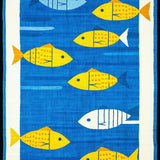 Fun and Colorful Marine Creature Print(Blue)