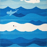 Blue Pastel Whale Imagery(Blue)