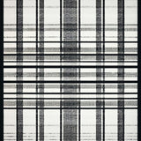 Ultra Soft Area Rug, Non Slip, Stain Resistant, Washable Area Rugs for Living Room, Bedroom, Entryway Accent Rug: Graphic Stripe Woven Floor Covering(Black)