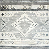 Ultra Soft Area Rug, Non Slip, Stain Resistant, Washable Area Rugs for Living Room, Bedroom, Rustic Minimalist Lattice Pattern(Gray)