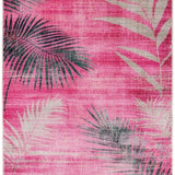 Ultra Soft Area Rug, Non Slip, Stain Resistant, Washable Area Rugs for Living Room, Bedroom, Rustic Colorful Tribal Design(Pink)