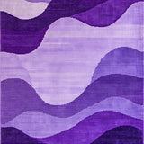 Ultra Soft Area Rug, Non Slip, Stain Resistant, Washable Area Rugs for Living Room, Bedroom, Sleek Textural Purple Floor Accent(Purple)
