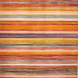 Ultra Soft Area Rug, Non Slip, Stain Resistant, Washable Area Rugs for Living Room, Bedroom, Contemporary Distressed Pattern Play(Orange)