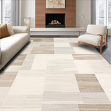Geo Driftwood Textured Neutral Abstract Runner(Beige)