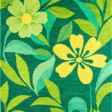 Ultra Soft Area Rug, Non Slip, Stain Resistant, Washable Area Rugs for Living Room, Bedroom, Bright Green Organic Form(Green)