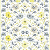 Ultra Soft Area Rug, Non Slip, Stain Resistant, Washable Area Rugs for Living Room, Bedroom, Elegant Subtle Flower Design(Yellow)