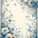 Ultra Soft Area Rug, Non Slip, Stain Resistant, Washable Area Rugs for Living Room, Bedroom, Artful Hand-Painted Nature Pattern(Ivory)