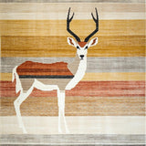 Ultra Soft Area Rug, Non Slip, Stain Resistant, Washable Area Rugs for Living Room, Bedroom, Stylish Chic Animal Motif(Brown)