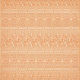 Ultra Soft Area Rug, Non Slip, Stain Resistant, Washable Area Rugs for Living Room, Bedroom, Sunset Hues Trellis Backyard Boho(Orange)