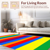 Bright Colorful Geometric Play Surface(Red)