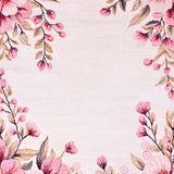 Ultra Soft Area Rug, Non Slip, Stain Resistant, Washable Area Rugs for Living Room, Bedroom, Stylish Bright Floral Medley(Beige)