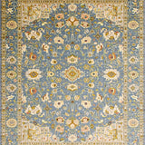Rustic Earthy Floral Tiled Motif(Blue)