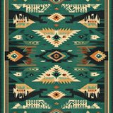Eclectic Earthy Southwest Motif(Green)