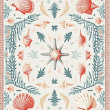 Ultra Soft Area Rug, Non Slip, Stain Resistant, Washable Area Rugs for Living Room, Bedroom, Cute Coral Patterned Delight(White)