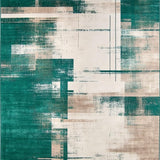 Chic Distressed Multicolor Visual(Green)