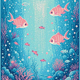 Colorful Nautical Fantasy Motif(Blue)