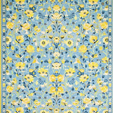 Lively Rustic Decor with Cheerful Hues(Blue)