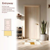 Easy Cleaning Abstract Sculptural Beige Cream Area(Beige)