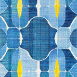 Ultra Soft Area Rug, Non Slip, Stain Resistant, Washable Area Rugs for Living Room, Bedroom, Playful Scalloped Rug(Blue)