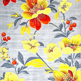 Ultra Soft Area Rug, Non Slip, Stain Resistant, Washable Area Rugs for Living Room, Bedroom, Charming Pastel Botanical Motif(Yellow)