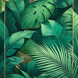 Ultra Soft Area Rug, Non Slip, Stain Resistant, Washable Area Rugs for Living Room, Bedroom, Modern Tropical Floral Style(Green)