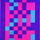 Ultra Soft Area Rug, Non Slip, Stain Resistant, Washable Area Rugs for Living Room, Bedroom, Whimsical Colorful Tile Arrangement(Purple)