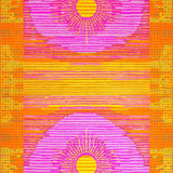 Dreamy Hued Sun Illustration(Pink)