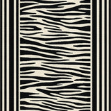 Bold Luxe Velvet Zebra(Black)