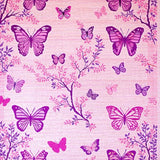 Ultra Soft Area Rug, Non Slip, Stain Resistant, Washable Area Rugs for Living Room, Bedroom, Delicate Purple Garden Atmosphere(Pink)