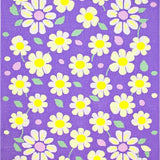Ultra Soft Area Rug, Non Slip, Stain Resistant, Washable Area Rugs for Living Room, Bedroom, Artistic Groovy Floral Touch(Purple)