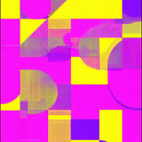 Ultra Soft Area Rug, Non Slip, Stain Resistant, Washable Area Rugs for Living Room, Bedroom, Funky Eighties Inspired Abstract Design(Yellow)