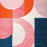 Ultra Soft Area Rug, Non Slip, Stain Resistant, Washable Area Rugs for Living Room, Bedroom, Blush Pink Geometric Nursery Non-Slip Rug(Pink)