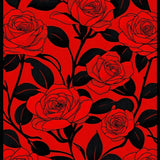 Ultra Soft Area Rug, Non Slip, Stain Resistant, Washable Area Rugs for Living Room, Bedroom, Dynamic Colorful Leaf Pattern(Red)
