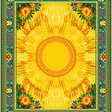 Ultra Soft Area Rug, Non Slip, Stain Resistant, Washable Area Rugs for Living Room, Bedroom, Lively Artistic Sunshine Arrangement(Yellow)