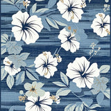 Coastal Hibiscus Floral Accent(Blue)