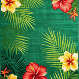 Ultra Soft Area Rug, Non Slip, Stain Resistant, Washable Area Rugs for Living Room, Bedroom, Abstract Rustic Botanical Illustration(Green)