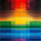 Vivid Abstract Rainbow Composition(Red)