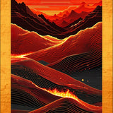 Funky Bright Red Design(Red)